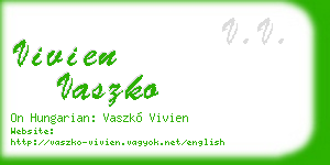 vivien vaszko business card
